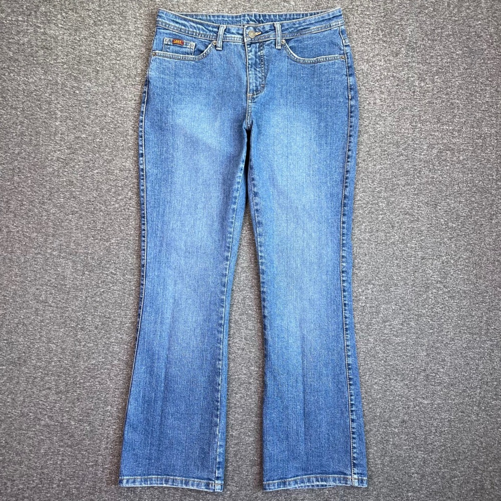 Lee Jeans Women 10M Bootcut Blue Med Wash Western Y2K Casual Stretch Denim 32x31
